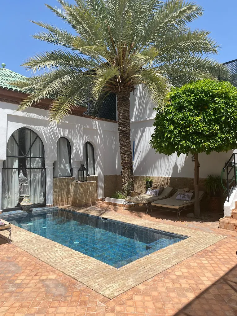 Patio et piscine privée Villa LolaMaria Marrakech
